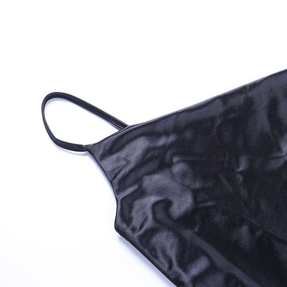 Satin Split Dress | Slim Fit Sleeveles | noémi