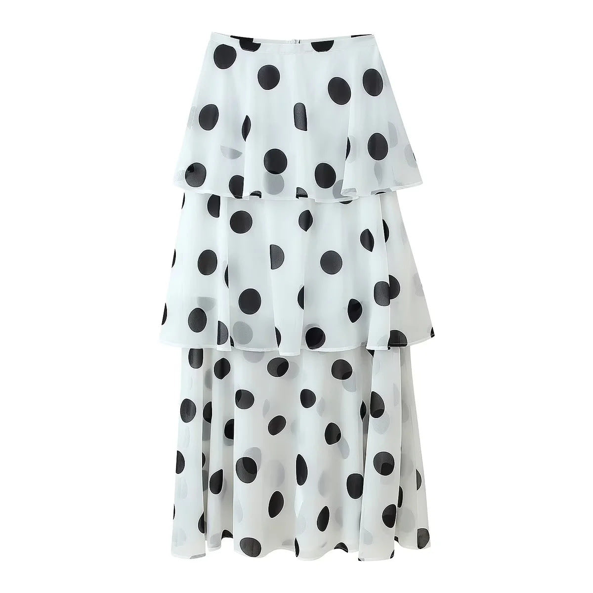 Polka Dot Summer Set | Halter Crop Top with High Waist Flounced Skirt | noémi