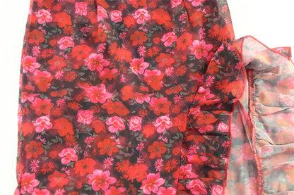 Womens Collar Ruffled Floral Maxi Dress | Waist Defining | noémi