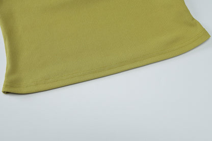 Knitted Halter Tank Top | Slim Fit, Ribbed, Stretchy Summer Vest | noémi
