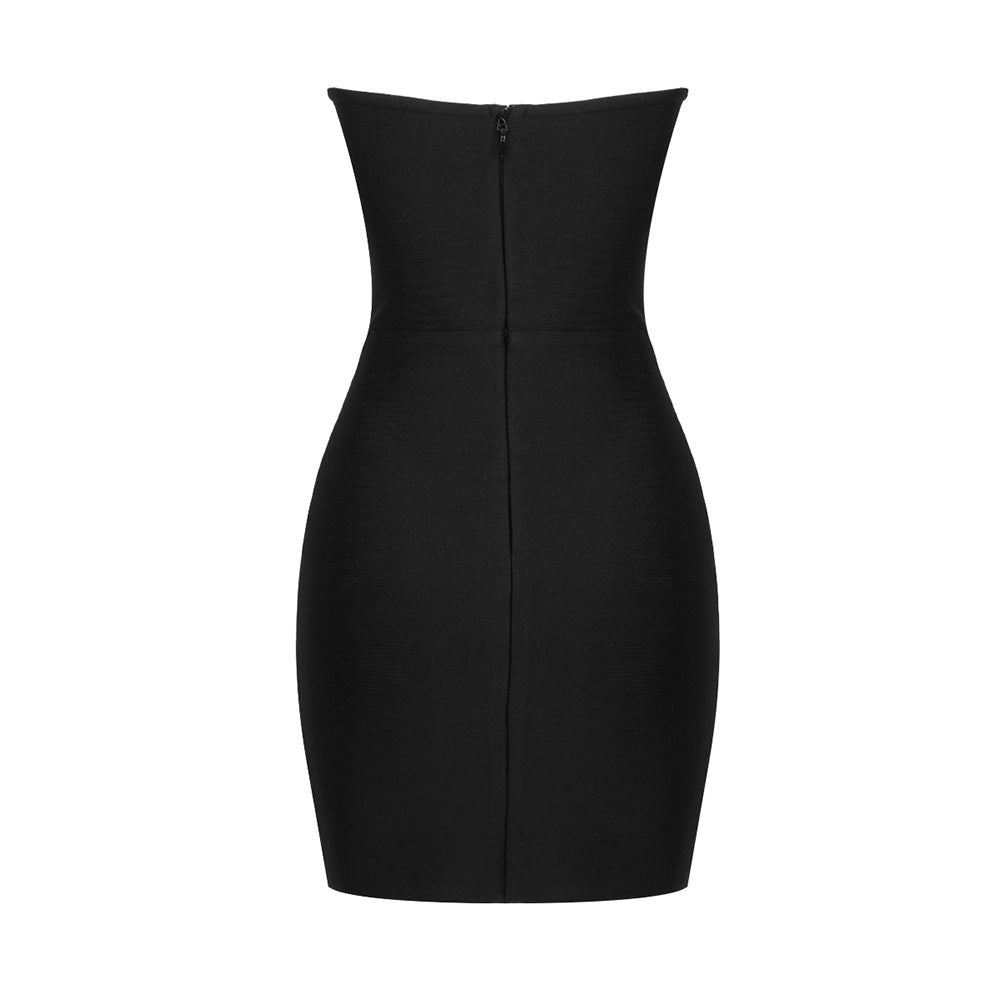 Hollow Cutout Ring Detail Bandage Mini Dress | noémi