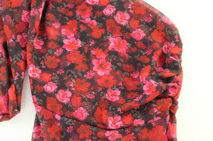 Womens Collar Ruffled Floral Maxi Dress | Waist Defining | noémi