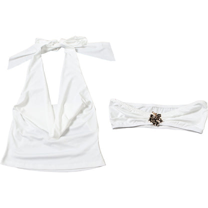 Summer Backless Tube Top Set | Halter Neck  | noémi