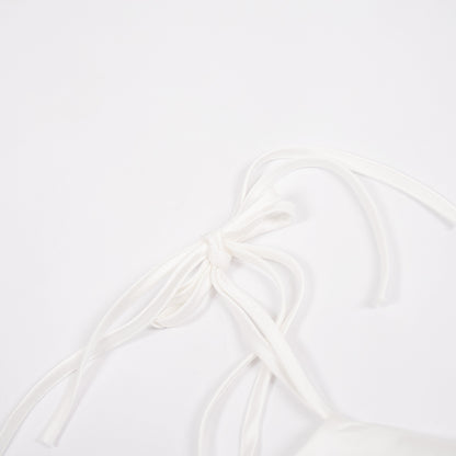 Backless Lace Up Swing Dress with High Slit | Cami Dress | noémi