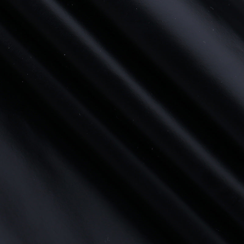 Metallic Faux Leather One Shoulder Slim Fit Dress | noémi