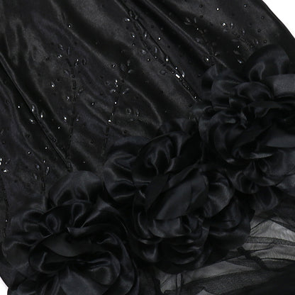 Womens Mesh Maxi Dress with Rhinestone Detail | Patchwork Sling | noémi