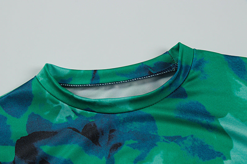 Tie Dye Pleated Sheath Dress | Slim Fit Summer Midi for Women | noémi