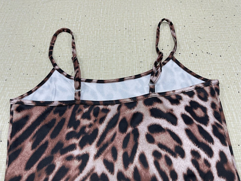 Womens Leopard Print Strapless Backless Bodycon Dress Hip Hugging Fit | noémi