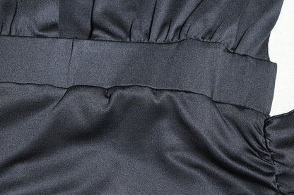 Womens Deep V Sleeveless Asymmetric Sheath Dress | noémi