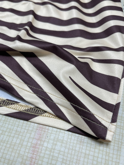 Womens Zebra Print Sleeveless Sheath Dress with Pleated Waist Drawstring Detail | noémi