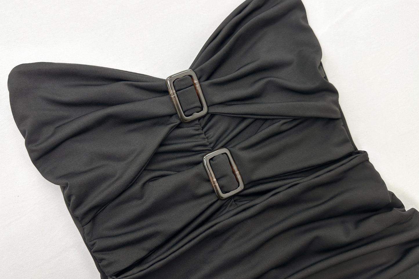 Womens Slim Fit Off Shoulder Cutout Tube Dress | Solid Color with Patchwork Detail | noémi