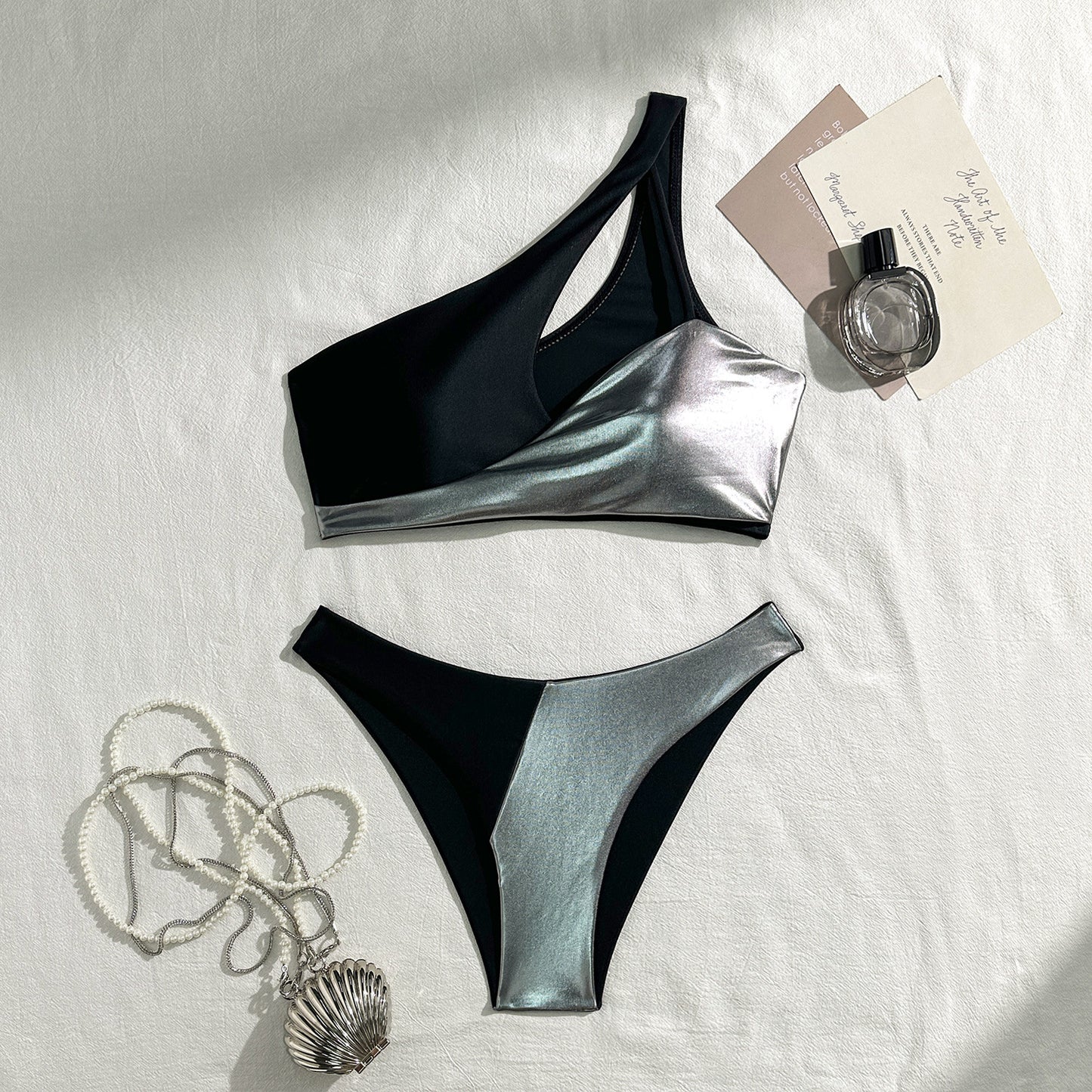 Womens Bronzed Glow Split Stitch Bikini Set | noémi