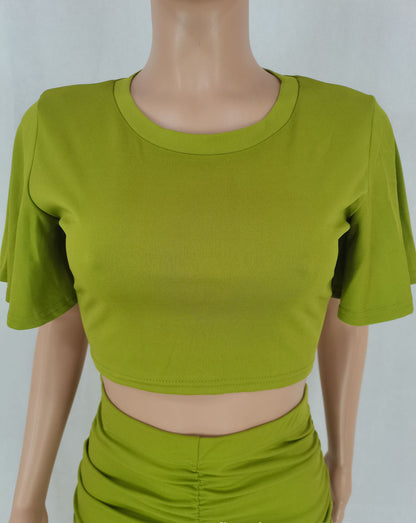 Womens Suit Short Top Hip Skirt Set | noémi