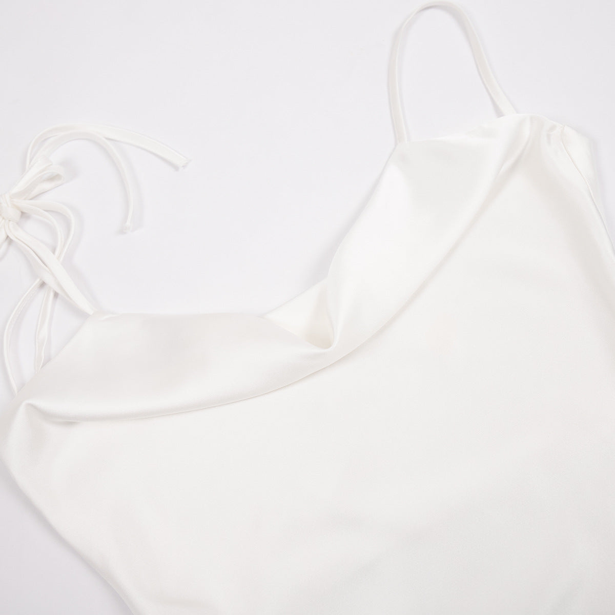 Backless Lace Up Swing Dress with High Slit | Cami Dress | noémi