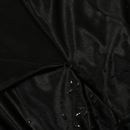 Womens Mesh Maxi Dress with Rhinestone Detail | Patchwork Sling | noémi