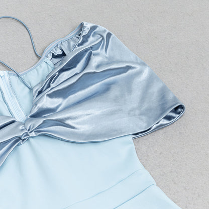 Layered Slim Fit Sling Dress with Tiered Hem | noémi