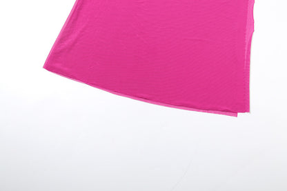 Womens Lace Up Halter Backless Sheer Maxi Dress | noémi