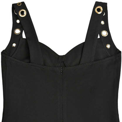 Slim Fit Dress with  Buttons and Tailored Silhouette | noémi