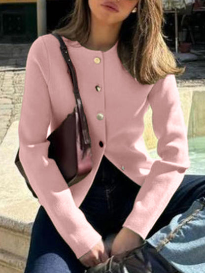 Woolen Button Up Cardigan | Long Sleeve Top for Women | noémi