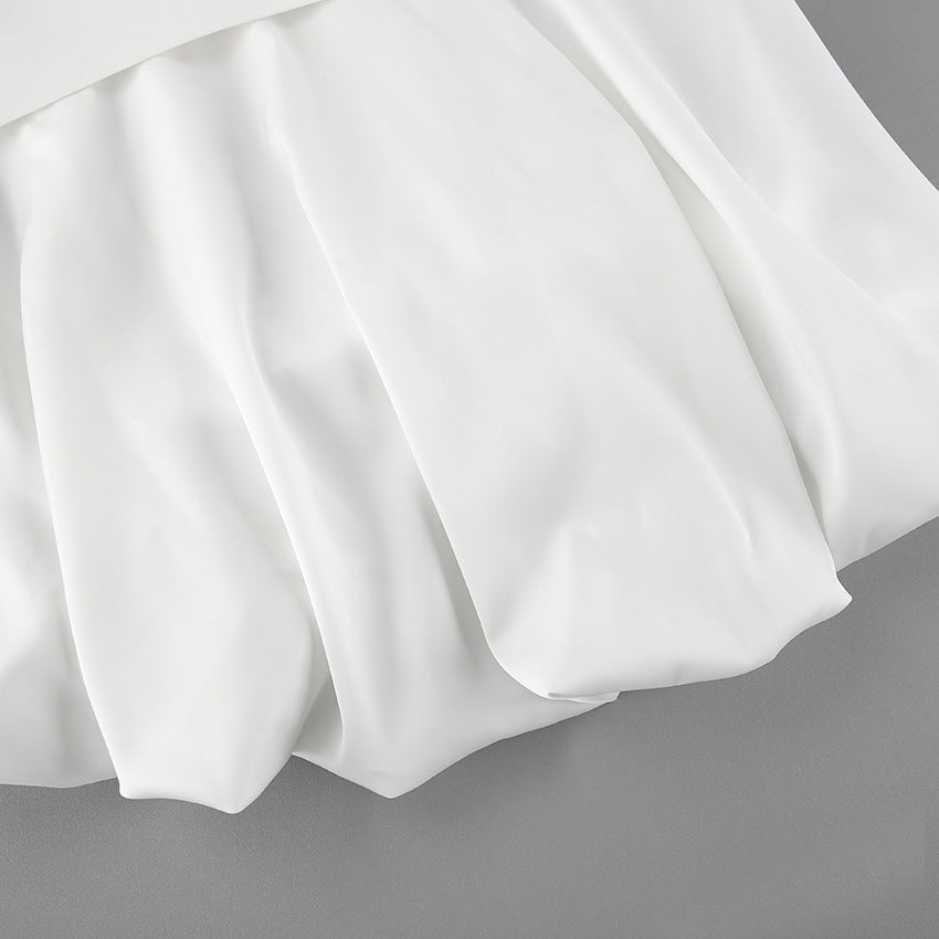 Summer Women’s Crop Top | Satin Tube Top | Backless Lace Up Vest | noémi