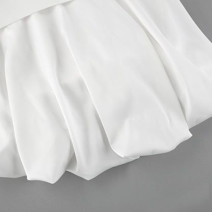 Summer Women’s Crop Top | Satin Tube Top | Backless Lace Up Vest | noémi