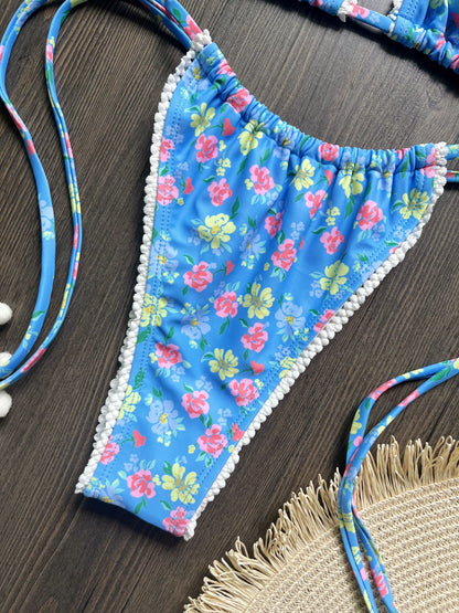 Small Floral Print Split Bikini Swimsuit for Women | noémi