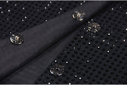 Mesh Rhinestone Shirt | High End Socialite | noémi