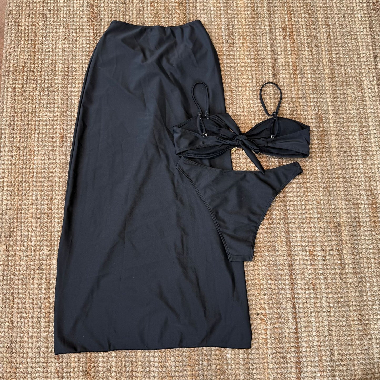 Mesh Long Skirt & Sexy Three Piece Bikini Set for Women | noémi