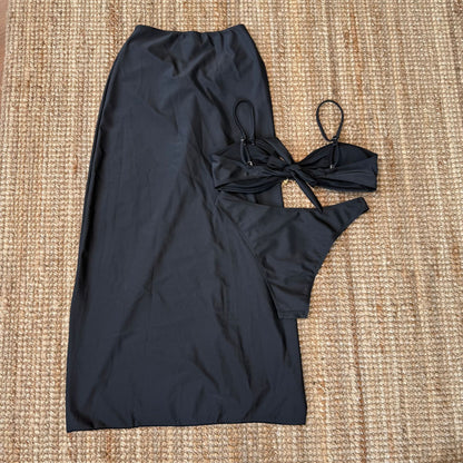 Mesh Long Skirt & Sexy Three Piece Bikini Set for Women | noémi