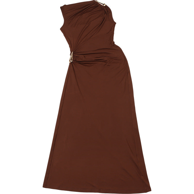Womens Sheath Dress | Slim Fit Sleeveless Metal Detail | noémi