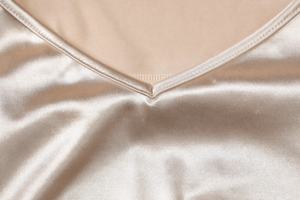 Deep V Halter Backless Split Dress | noémi