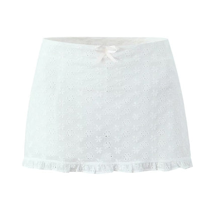 White Short Skirt A3