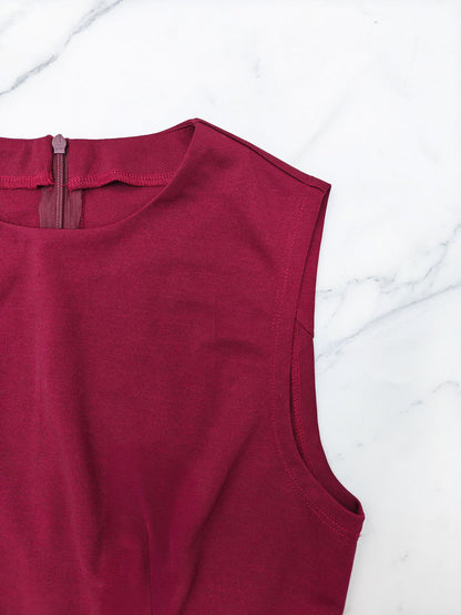 Solid Color Slim Fit A Line Mini Dress | noémi