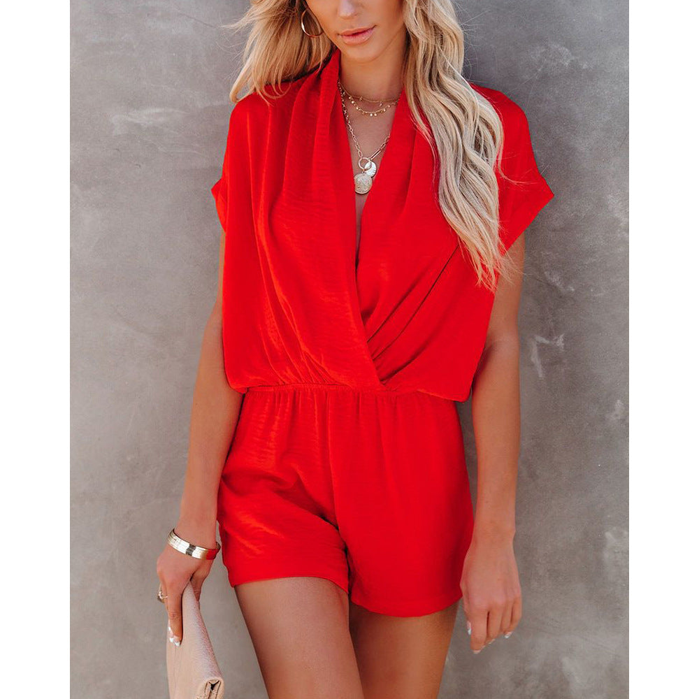 Womens VNeck Casual Jumpsuit | One Piece Romper | noémi