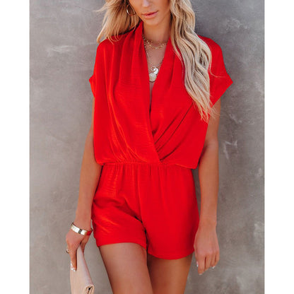 Womens VNeck Casual Jumpsuit | One Piece Romper | noémi