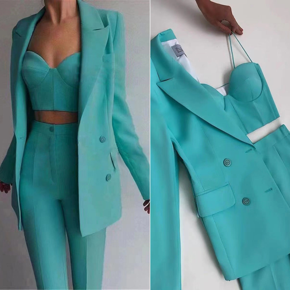 Womens Suit Set | Top Pants Blazer | noémi