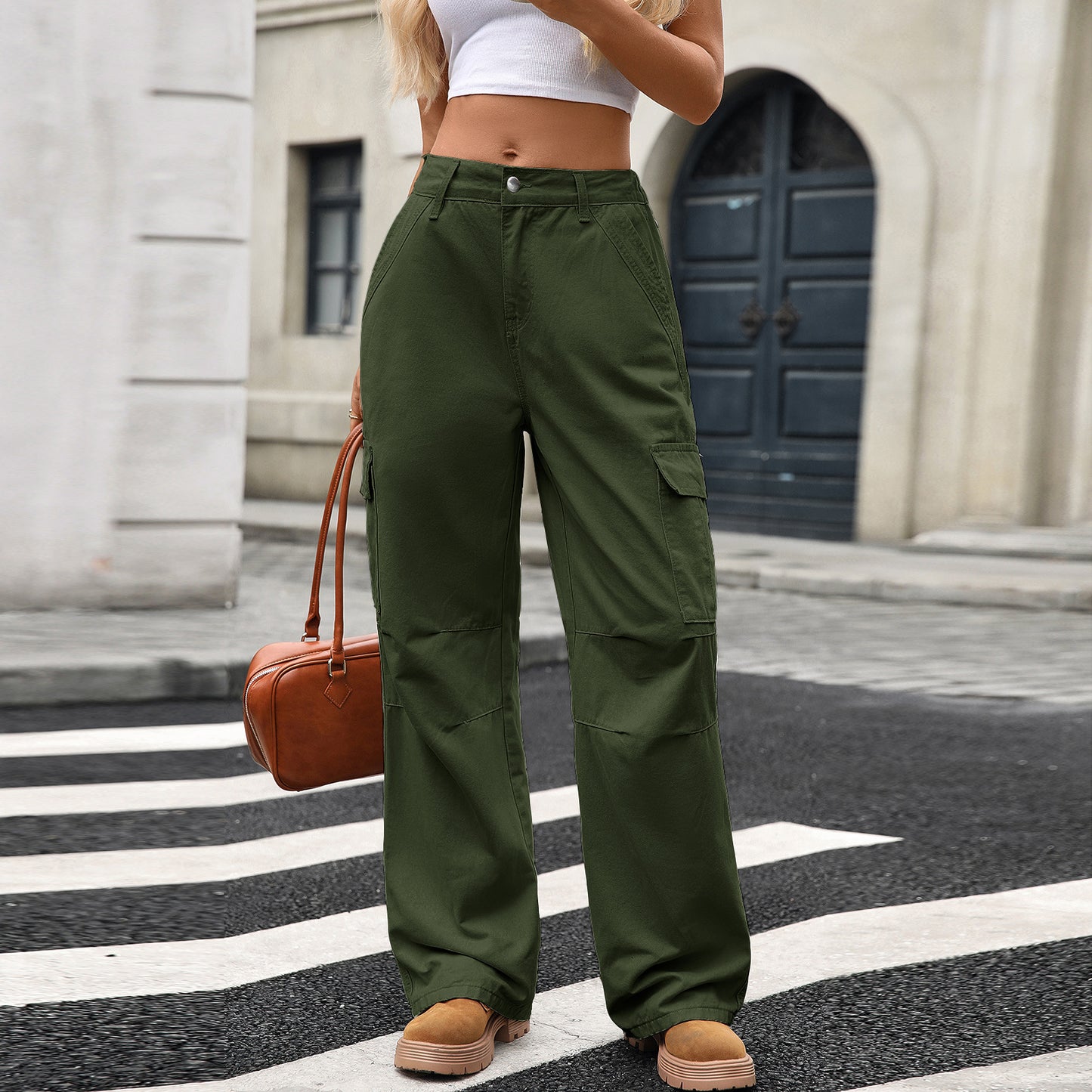 Retro High Waist Wide Leg Overalls | Casual Loose Denim Pants for Women | noémi