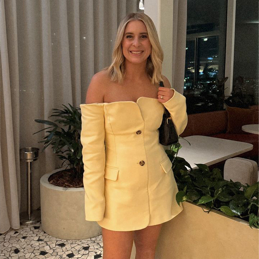 Tube Top | Long Sleeve | Backless | Slim Fit | Bodycon Mini Dress | noémi