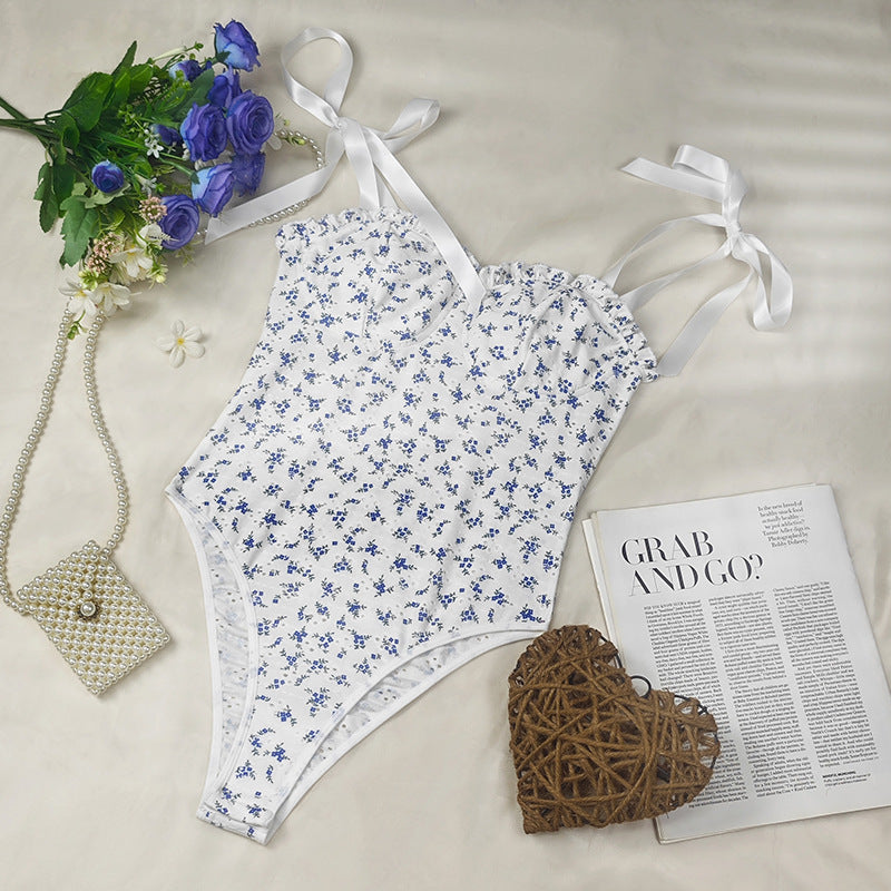 Womens Floral Polka Dot Jumpsuit | noémi