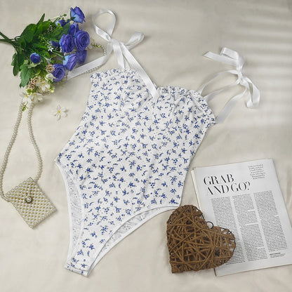 Womens Floral Polka Dot Jumpsuit | noémi