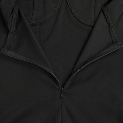 Slim Fit Dress with  Buttons and Tailored Silhouette | noémi