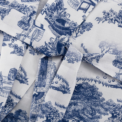 Two Piece Set | Womens Printed Polo Collar Top & Shorts with Lace Up Detail | noémi