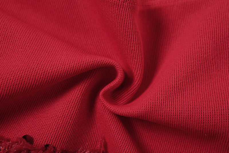 Backless Halter Dress with Bow Detail and Sequin Finish | noémi