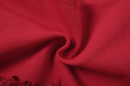 Backless Halter Dress with Bow Detail and Sequin Finish | noémi