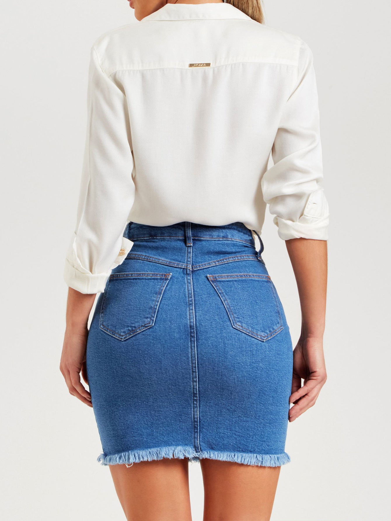 Summer Slim Fit Burrs Women Denim Skirt | noémi