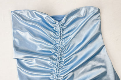 Tube Top Dress with Side Slit Hip Wrapped | noémi