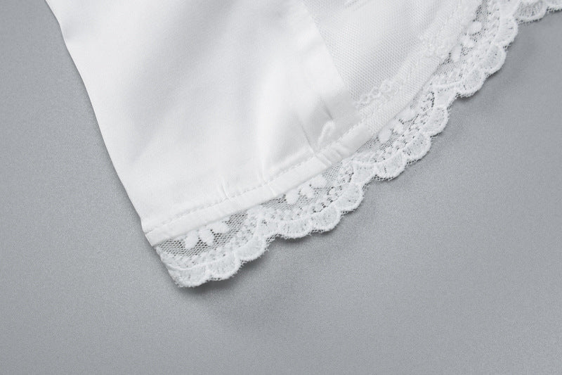 Womens Lace V Neck Corset Cami | Open Front Buckle Tank Top | noémi