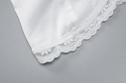 Womens Lace V Neck Corset Cami | Open Front Buckle Tank Top | noémi