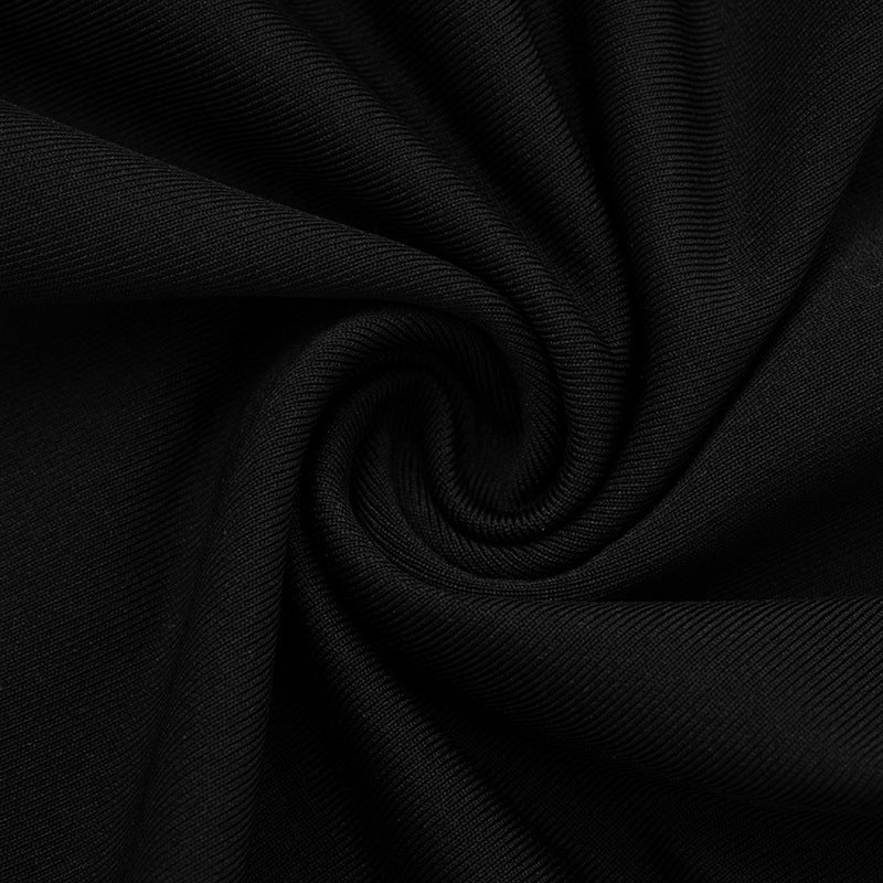 Womens Square Neck Long Sleeve Romper | Black | noémi