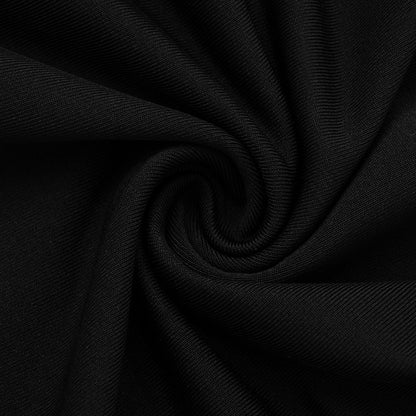 Womens Square Neck Long Sleeve Romper | Black | noémi